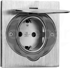 OR-AE-1397(GS) IP55 stal nierdzewna Schuko Gniazdo podtynkowe