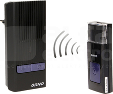 OR-DB-CD-116/B 230V czarny Dzwonek bezprzew.z lear.sys.ROCK AC