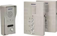 OR-DOM-RE-920/G 1-rodz.srebrny Zestaw domofon.z inter bezsł.ELUVIO INT