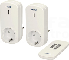 OR-GB-418(GS) SCHUKO Zestaw bezprzew.gniazd ster.pilotem 2+1