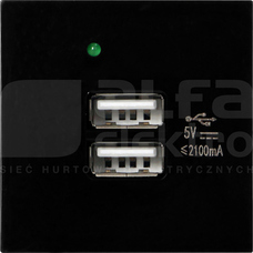 OR-GM-9010/B/USBX2 Gniazdo USB