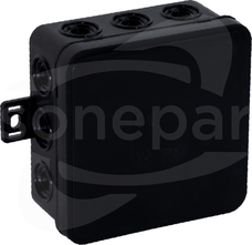 85x85x41 IP54 czarny (50szt) Puszka instalacyjna natynkowa