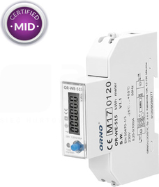 OR-WE-515 100A RS485 MID Licznik energii elektr.1-faz.wielotaryf.