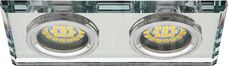MORTA CT-DSL250-SR 2x50W Gx5,3 srebrny Oprawa sufitowa