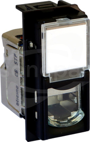 KG4279C6S LIVING NOW gniazdo RJ45 UTP‑k.6 czarny 1m