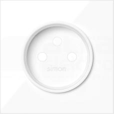 SIMON100 biały Pokrywa gniazda pojedynczego
