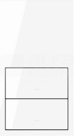 SIMON100 biały Panel 2-krotny: 2 klawisze