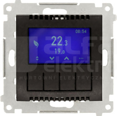 SIMON54 antracyt Regulator temperatury z wyświetlaczem