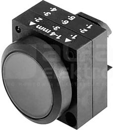 SIRIUS 22mm niebieski Przycisk podświetlany