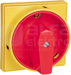 GXA11 65x65mm żółto/czerwony Pokrętło na kłódkę