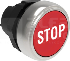 LPCB1134 STOP czerwony Przycisk ster.kryty z samopowrotem