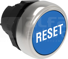 LPCB1196 RESET niebieski Przycisk ster.kryty z samopowrotem