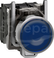 XB4BW36M5*KRYTY GUZIK N/O+N/ NIEBIESKI Przyc.podśw.z samo.powr.LED