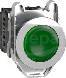 XB4FW33G5 Metal zielony FI30 120V AC 1 NO + 1 NC Przycisk  zlicowany