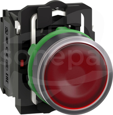 XB5AW34B5*LED, N/O+N/Z, 24V, Przyc.podśw.z samo.powr.