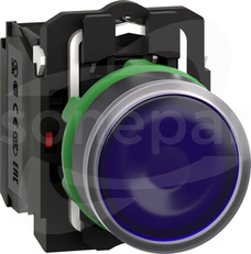 XB5AW36B5*LED, N/O+N/Z, 24V, Przyc.podśw.z samo.powr.