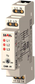 CAM-01 230/400VAC Czujnik asymetrii faz