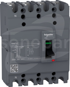 EZC100N4020 EZC100N - TMD - 20 A - 4 biegunowy 3d Wyłącznik