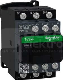 LC1D126BLS207 12A 5,5kW 3NO 24VDC Stycznik 3P