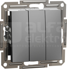 ASFORA antracyt Łącznik potrójny