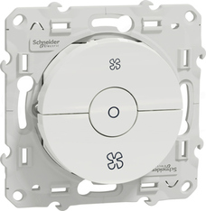 Odace S520243 WENTYLATORA 3 PRZYCISKOWY BIAŁY Łącznik