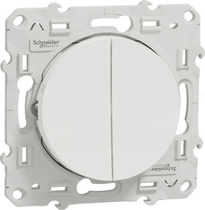 Odace S520227 10 A biały Przycisk podwójny