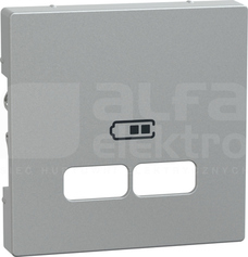 MERTEN SYSTEM M aluminium Płytka centralna gniazda ładowania USB