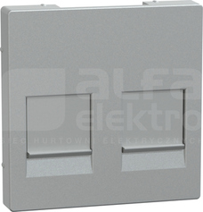 MERTEN M aluminium Płytka centr.modjack 2x