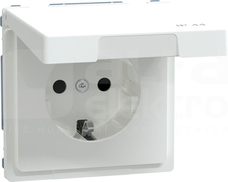D-LIFE Schuko 2P+PE IP44 biały Gniazdo