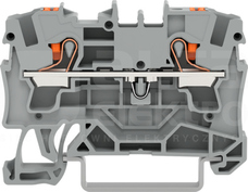 2204-1201 szary 4mm2 Złączka przelotowa 2-przewod