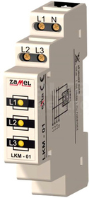 LKM-01-30 230V/400V 3xLED żółty TN Wskaźnik zasilania