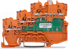 2000-5372/1102-953 1,5mm2 pomarańczowy Złączka 3-przew+LED 24VDC