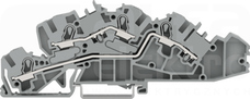 2005-7642 szara 4mm2 Złączka 3-piętrowa