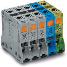 285-159 zestaw złączek 50mm2 ZŁĄCZKI PRZELOTOWE 3FAZ+PE+N