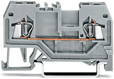 279-901 szara 1,5mm2 Złączka przelotowa