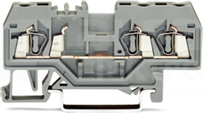 280-681 szary 2,5mm2 Złączka przelotowa 3-przew.