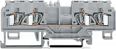 880-837 żółto-ziel.4mm2 PE Złączka przelotowa 4-przewod