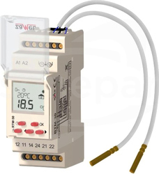 RTM-30/S 5-95'C 230VAC Regulator temperatury z 2 sondami