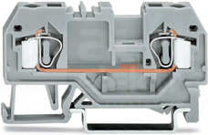 281-901 szary 4mm2 Złączka przelotowa