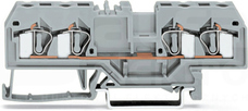 281-663 czerwona 4mm2 Złączka przelot.4-przewod.