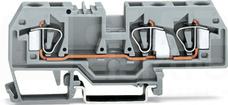 282-681 szara 6mm2 Złączka przelotowa 3przewod.