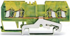 279-837 żółto-ziel.1,5mm2 Złączka przelotowa 4-przew.