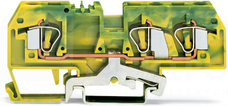 282-687 zółto-zielona 6mm2 Złączka przelotowa 3przew.PE