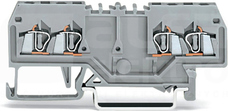 279-826 szara podwójn.1,5mm2 Złączka przelotowa 4-przew.