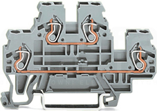 870-501 szara 2,5mm2 Złączka 2-piętrowa L/L