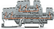 870-531 szara 2,5mm2 Złączka 2-piętrowa L/L