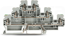 870-577 szara 2,5mm Złączka 3-piętrowa PE/L/L