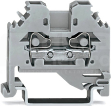 281-101 szara 4mm2 Złączka przelotowa