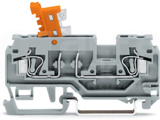 280-879 pomarań.2,5mm2 rozł Złączka przelotowa 2-przew.