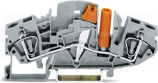 282-811 szara 6mm2 Złączka do przekł.prądowych